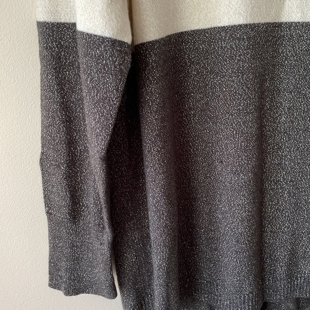 Apt 9 Color Block Sparkly Holiday Sweater Size Xx… - image 3